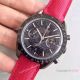 Swiss Omega Speedmaster Solid Black Case Red Leather replica Watch (3)_th.jpg